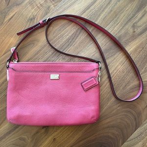 Coach Leather Crossbody Strawberry Pink